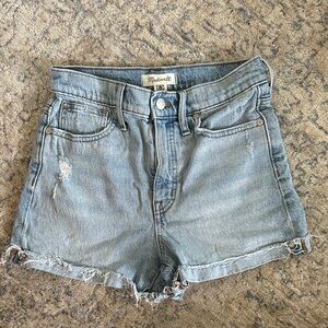 Madewell Women's Blue Denim Shorts